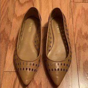 Tan Nine West flats